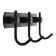 Cappio CVT004 hanger, metallic, three -horn, black color