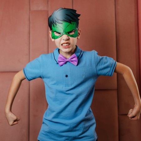 Set of carnival mask and butterfly "Hulk", Avengers-7