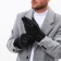 Male gloves, size 21, with insulation, black color