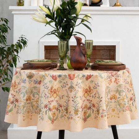 Baby Etel Floral Pattern D = 219 cm with GMVO, 100% cotton, sarzha 190 g/m2