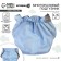 Panties-scammer, reusable, carbon-bamboo fabric, blue color, from 0-36 months.