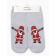 Women's socks "Dancing Santa Claus" NZHMP2258-08-01, color gray rr 36-40
