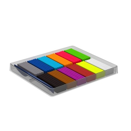 Plasticine 12 colors, 260 g, Erichkrause Artberry, neon, with aloe vera, stack as a gift, in cardboard packaging-2