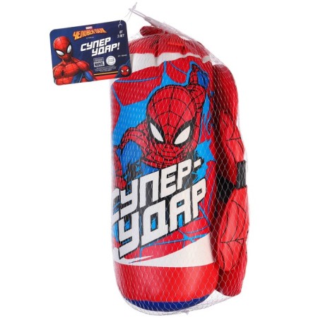 Game set for boxing "Super-Great", pear 13x13x35 cm, Spider-Man-5