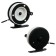 Inertial coil, plastic metal, diameter 6.3 cm, black white color, 701a