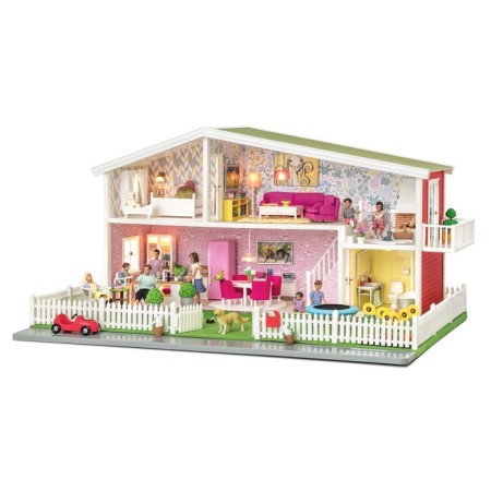 Puppy house Lundby "classic", two -story, with light-1