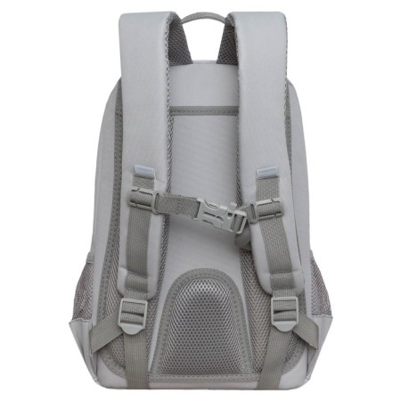 School backpack, 40 x 25 x 13 cm, Grizzly, ergonomic back, laptop department, gray-1