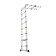 Strenger-ladder telescopic tundra, folding, aluminum, 2.5 x 2.5 m