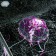 Decor for the Aquarium "Medusa" Silicone, with a neon effect, 10 x 10 x 20.5 cm, purple 71088