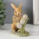 Polystone souvenir "Bunny in a clearing with tulips" 9.5x6x11 cm