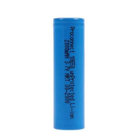 Battery Rexant, 18650 Unprotected, Li-Ion, 2000 mAh, 3.7 in