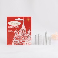 Sewing needles “Assorted Moscow”, D = 0.7 - 1.4 mm, 3.5 - 5.8 cm, 20 pcs, S -31
