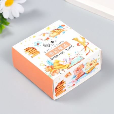Glue tape Paper "Witch Utility" set 10 pcs width. 0.5/1/1.5/3 cm dl. 2 m-5