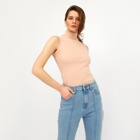 Women's jeans with Minaku arrow, blue color, size 48-8