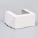 Confectionery packaging with a window, white, 18 x 18 x 10 cm