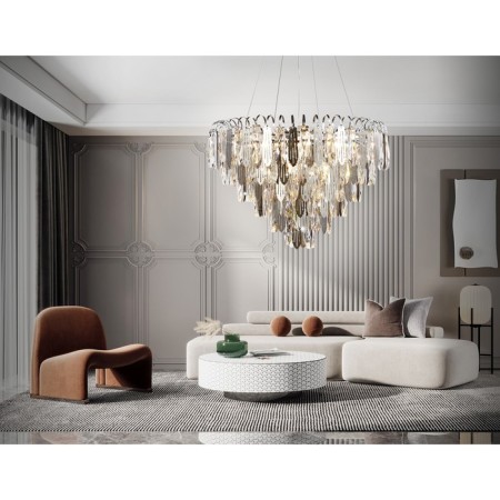 Crystal chandelier with Ambrella Light, Traditional, Tr5257, E27, Color Chrome-3