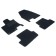 A set of pile rugs on a rubber-based Nissan Qashqai rubber-based mat since 2006-2014