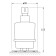Holder with a liquid soap dispenser, matte glass, chrome, artwelle