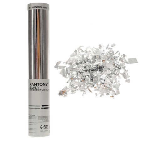 Pneumatic clap "shining like silver" 30cm, silver color-1