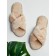Women's slippers Amaro Home, size 36-38, beige color