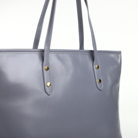 Women's bag with lightning, gray color-3