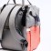 Women's backpack with a thermal carman, thermal mosque - portfolio, gray/pink color