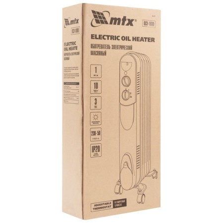 Heater MTX OCH-1000, oil, 1000 watts, up to 15 m2, 3 modes-7