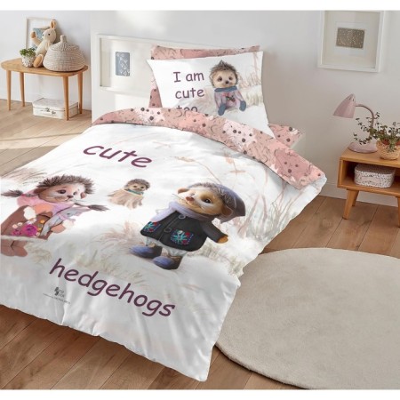 Bed linen 1.5 joint venture "Hedgehogs", size 150x215 cm, 145x210 cm, 50x70 cm