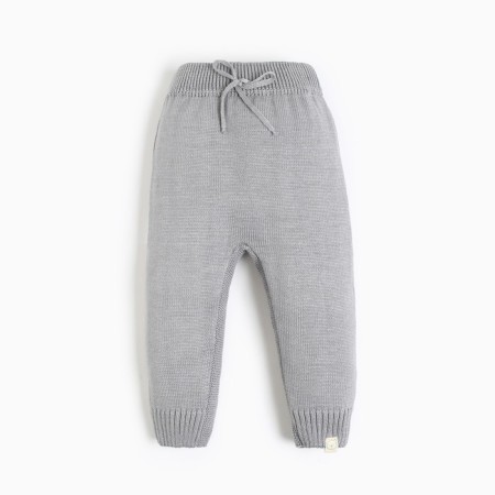 Pants knitted crumb I, height 80-86 cm, color gray color