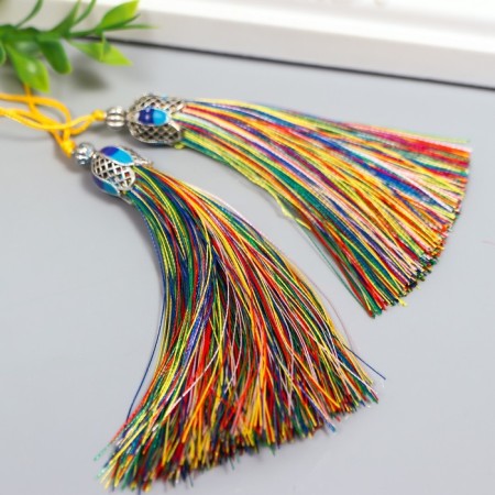 Decor for creativity textiles "Padishah brush" multi -colored set 2 pcs 9x1 cm-1