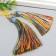 Decor for creativity textiles "Padishah brush" multi -colored set 2 pcs 9x1 cm