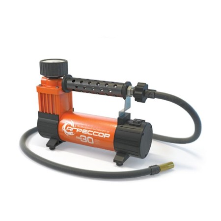 Automobile compressor "AGR-30 aggressor", metal, 12V, 140W, performance 30 l/min, bag