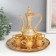 Set of wine jug, 6 glasses and tray "Istanbul. Medallion and patterns" Gold
