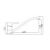 ACCOONA A4167G kitchen mixer, single -leaf, with nut, silumin, white