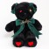 Soft toy "Bear" with a green bow, 31 cm
