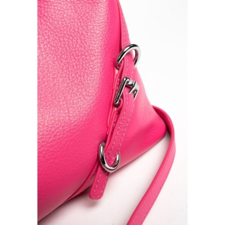 Bag Cross-Body Women's, genuine leather, Ludor Pink, 26x5x17 cm-3
