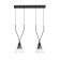 Suspension lamp Maytoni P063PL-02B, GU10, 2x40 W, 600X147X1497 mm, black