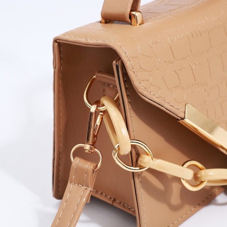Bag Messenger with lightning, beige color-4