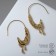 Earrings Metal "Trend" melting, color gold