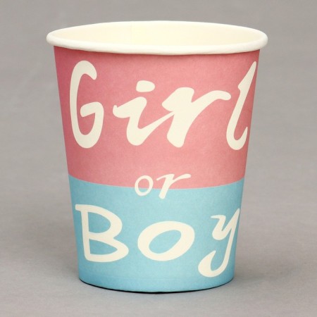 Paper glasses "Gender Pati", in a set of 6 pcs.-1