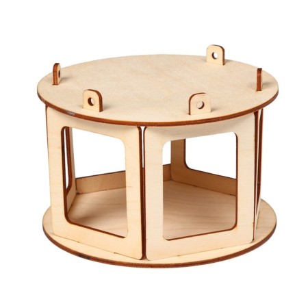 DIY Wooden Bird Designer with your own hands, 16.5 × 16.5 × 10 cm, Greengo-10