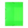A4, 500 μm elastic band, calligrata "neon", spine 30 mm, neon, salad
