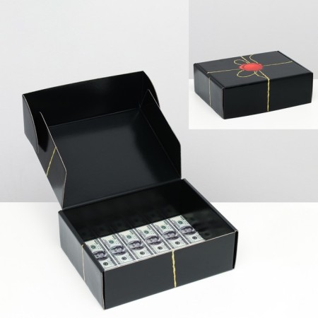 Gift box, bilateral, "jackpot" 27 x 21 x 9 cm
