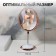 Mirror on a flexible leg “Circle”, with an increase, D mirror surface 15.5 cm, Copper/white color