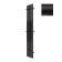 Terminus quatro electric heated towel rail "Prof", 1400x210 mm, Black Muar