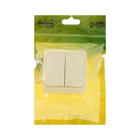 Luazon Lighting "League" switch, 10 A, 2 keys, invoices, beige-3