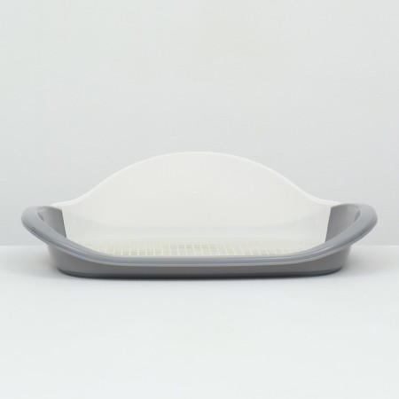 Dog toilet, 57 x 42 x 16 cm, white/gray-3