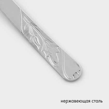 Tablespoon “Economy”, h = 20 cm, thickness 1.5 mm, silver color-2