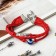 Bracelet-reinforcing "red thread" magic of signs, blue color, 16 cm