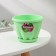 Pot for flowers with the Podon "Noble", 450 ml, d = 11 cm, green color